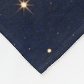 Atlas Moth Night Sky Cosmos Moon Phase | Boho Art フリースブランケット (角)