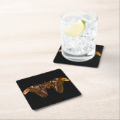 Atlas Moth - Snake Head スクエアペーパーコースター (インサイチュ)