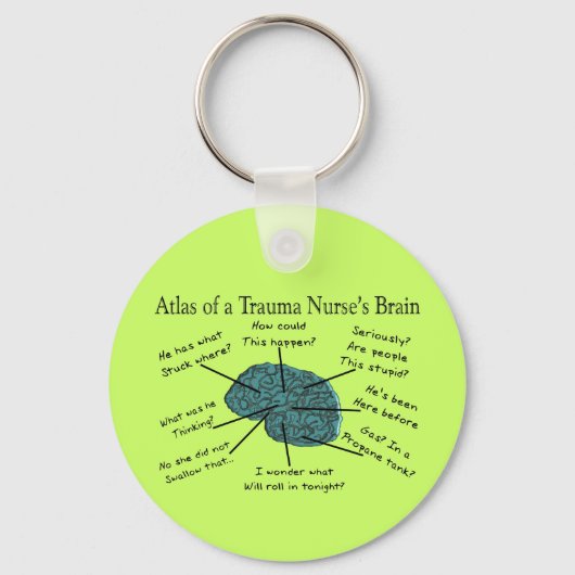 Atlas of a Trauma Nurse's Brain キーホルダー (正面)