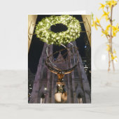 Atlas & St. Patrick's Cathedral, Christmas – カード (黄色い花)