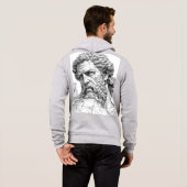 Atlas Titan Close-Up Mythology Sketch Art Hoodie パーカ (裏面フル)