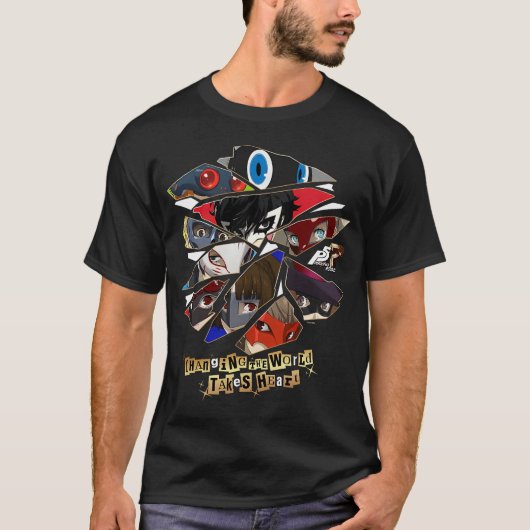Atlus ペルソナ5 ザ・ロイヤル 世界を変える覚悟 tシャツ (正面)
