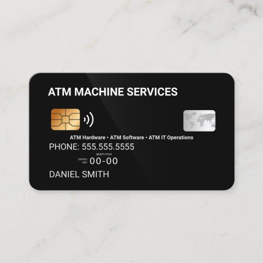 ATMクレジットカード 名刺 (正面)