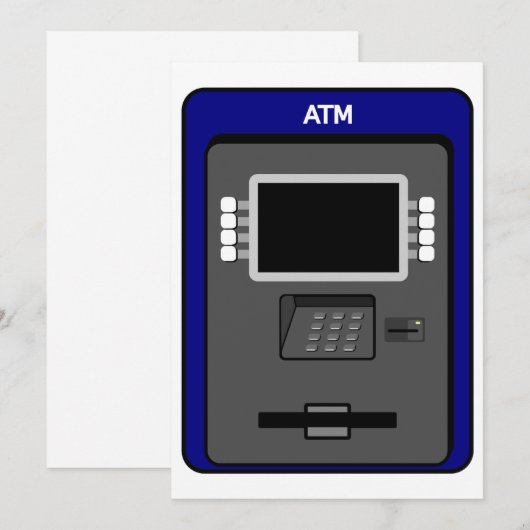 ATMマシン招待状 招待状 (正面/裏面)