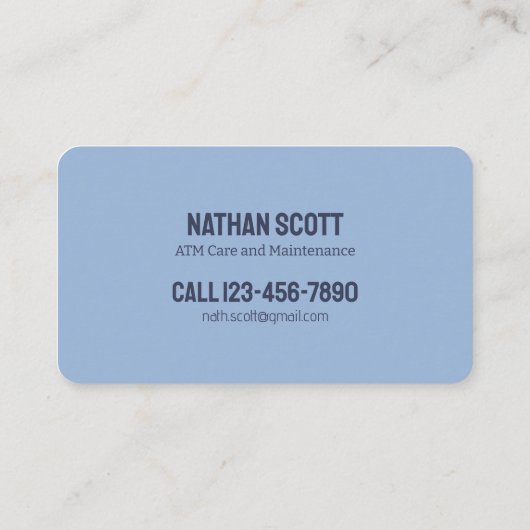 ATM機 名刺 (裏面)