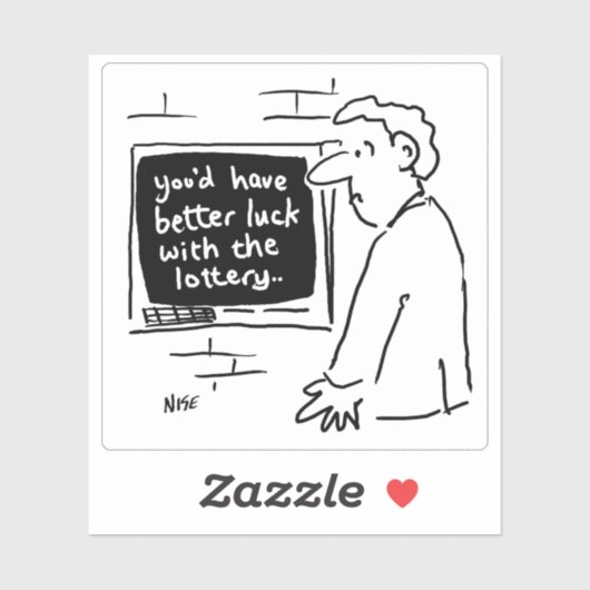 ATM漫画に失望した男。 シール (シート)