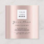 ATM銀行コンサルティングマネーバラロゴ投資 スクエア名刺 (裏面)