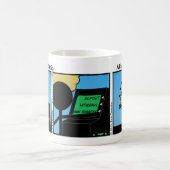 ATM銀行強盗おもしろいスティックマンマグ – 088 コーヒーマグカップ (中央)