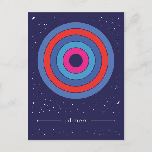 atmenの複数形 ポストカード (正面)