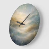 Atmospheric Fog Dial — 抽象芸術 ラージ壁時計 (傾斜)