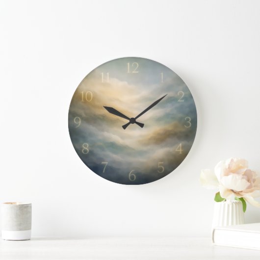 Atmospheric Fog Dial — Abstract ラージ壁時計 (ホーム)