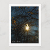 Atmospheric Lantern in Autumn Park, Riga  ポストカード (正面)