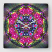 Atmospheric Stellar Kaleid スクエア壁時計 (正面)