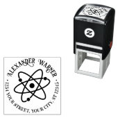 Atomシンボル#2名前差出人住所 セルフインキングスタンプ (インサイチュ)