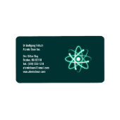 Atom – 科学者ラベル ラベル (正面)