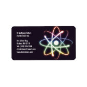 Atom – 科学者ラベル ラベル (正面)