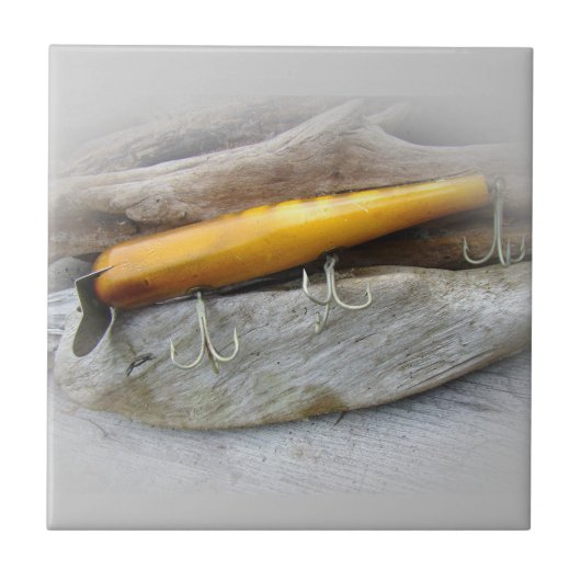 Atom A40ヴィンテージ塩水魚釣りルアー タイル (正面)