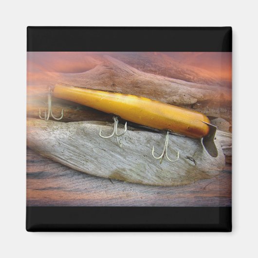 Atom A40ヴィンテージ塩水魚釣りルアー マグネット (正面)