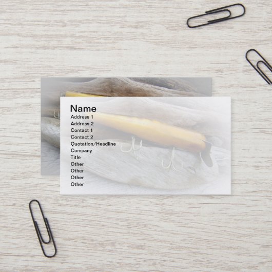 Atom A40ヴィンテージ塩水魚釣りルアー 名刺 (正面/裏面インサイチュ)