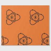 Atom Energy Icon Wrapping Paper ラッピングペーパー (フラット)