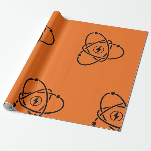 Atom Energy Icon Wrapping Paper ラッピングペーパー (アンロールド)