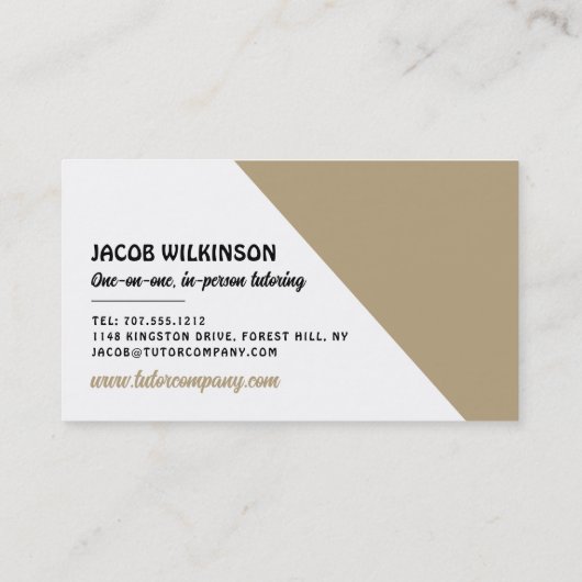 Atom Symbol、Science Tutor、先生 名刺 (裏面)