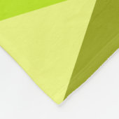 Atomic Age Art Diamonds Chartreuse フリースブランケット (角)