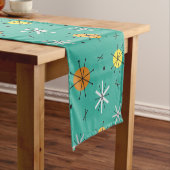 Atomic Age Planetsスターバストターコイズ ショートテーブルランナー (インサイチュ)