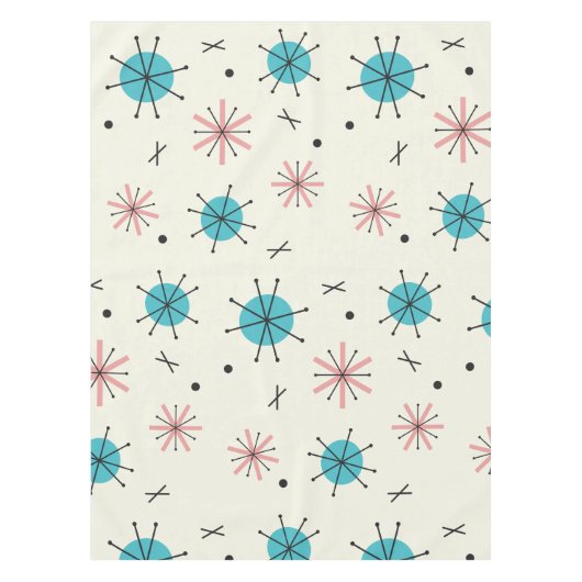 Atomic Age Planetsスターバスト テーブルクロス (正面)