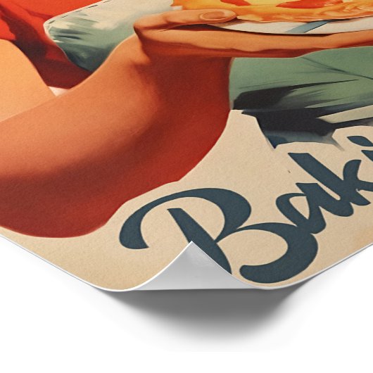 Atomic Age Print Funny Kitchen Wall Art Retro Prin ポスター (角)