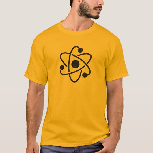 Atomic Atom Minimalist Symbol  Tシャツ (正面)