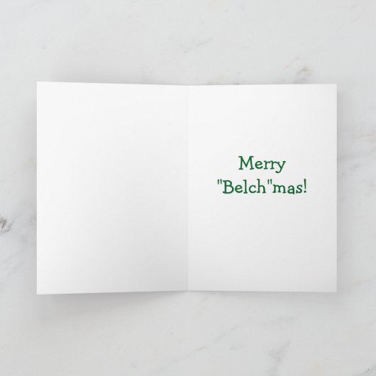 Atomic Belch Man - Belchmas Choir Christmas Card カード (内部)