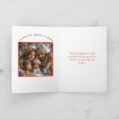 Atomic Cat Retro Sputnik Orange Black Turquoise カード (内部)