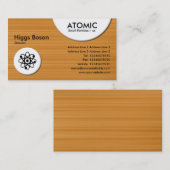 Atomic Circles - Ochreブラシ付きテクスチャ 名刺 (正面/裏面)