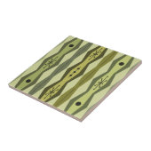 Atomic Era Abstract Columns Green Chartreuse タイル (側面)