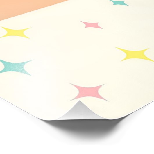 Atomic Futuristic Bubble Blaster Car フォトプリント (角)