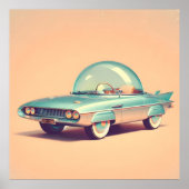 Atomic Futuristic Bubble Blaster Car ポスター (正面)