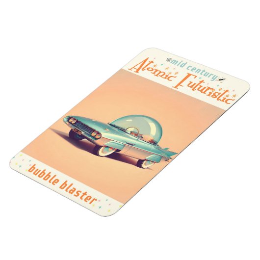 Atomic Futuristic Bubble Blaster Car マグネット (左側)