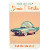 Atomic Futuristic Bubble Blaster Car マグネット (縦)