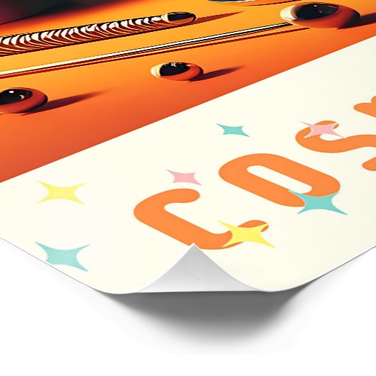 Atomic Futuristic Cosmic Storm Martini ポスター (コーナー)