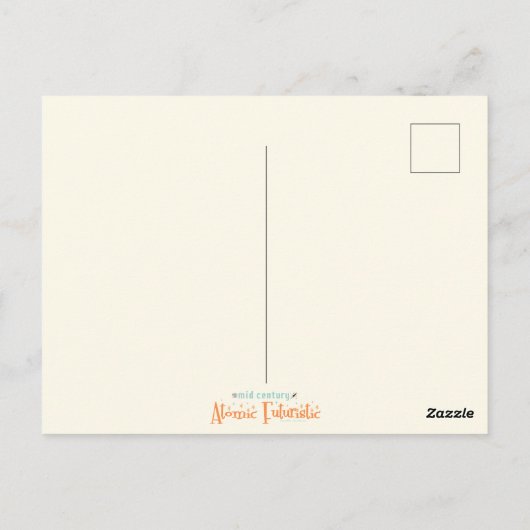 Atomic Futuristic Cosmic Storm Martini ポストカード (裏面)