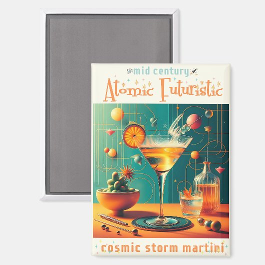 Atomic Futuristic Cosmic Storm Martini マグネット (正面/裏面)