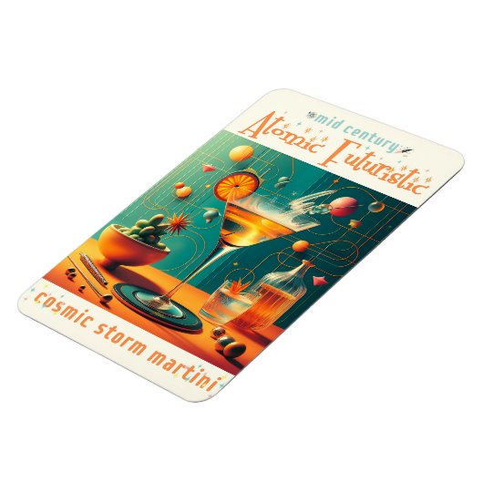 Atomic Futuristic Cosmic Storm Martini マグネット (左側)