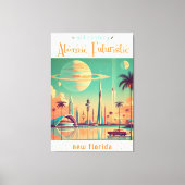Atomic Futuristic New Florida キャンバスプリント (正面)
