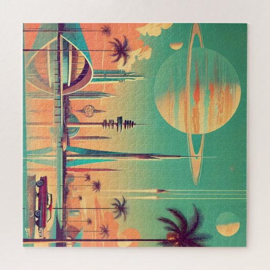 Atomic Futuristic New Florida ジグソーパズル (横)