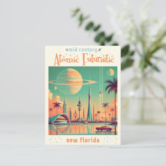 Atomic Futuristic New Florida ポストカード (スタンド正面)