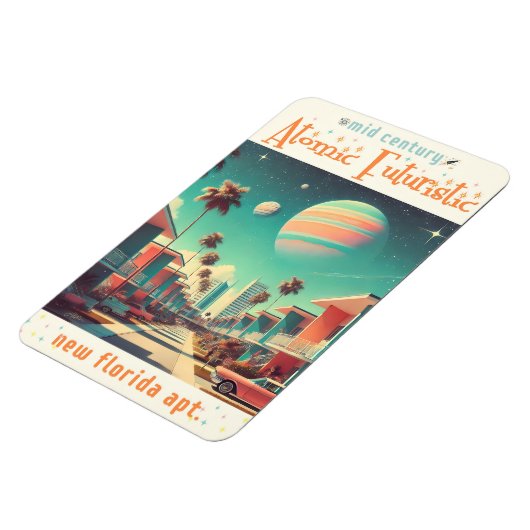 Atomic Futuristic New Florida Apartments マグネット (左側)