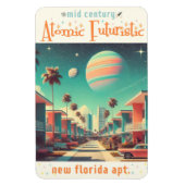 Atomic Futuristic New Florida Apartments マグネット (縦)