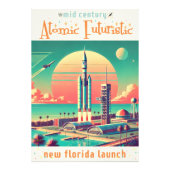 Atomic Futuristic New Florida Launch Site フォトプリント (正面)