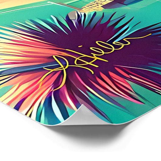 Atomic Futuristic New Florida Launch Site ポスター (角)